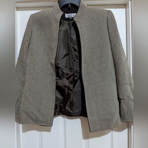Tahari Wool Striped Blazer